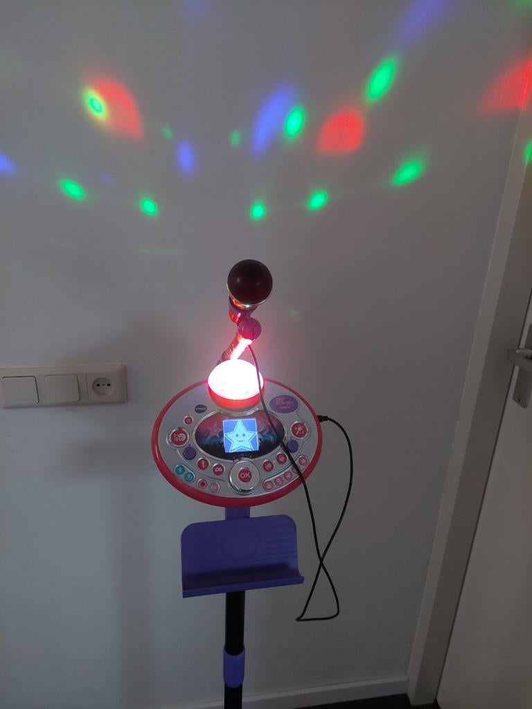 VTech Kidi SuperStar Lightshow Karaoke Set, Ophalen, Gebruikt, Complete set