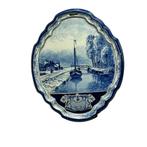 Blauw-witte Tichelaar plaquette, Antiek en Kunst, Antiek | Wandborden en Tegels, Ophalen of Verzenden