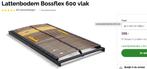 NIEUW!! 2 x lattenbodem Bossflex 600 vlak, Ophalen, 90 cm, Eenpersoons, Nieuw