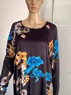 J521 Yaya maat 36/38=S/M jurk jurkje zwart/blauw/wit/bruin, Kleding | Dames, Zwart, Ophalen of Verzenden, Zo goed als nieuw, Knielengte