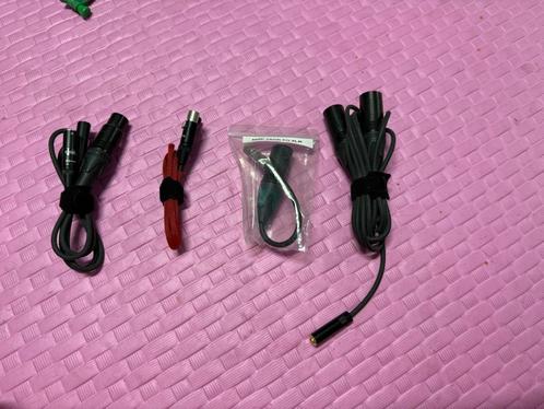 Mini XLR kabels + mini jack verlengkabel – audio adapters, Audio, Tv en Foto, Audiokabels en Televisiekabels, Zo goed als nieuw