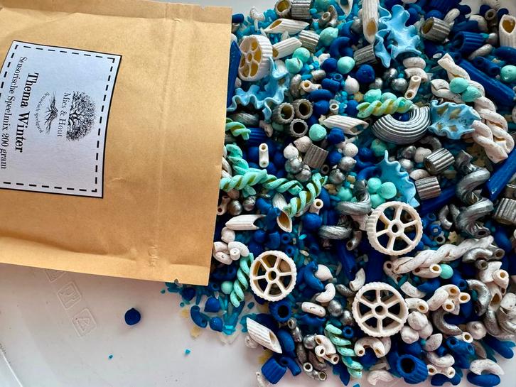 Sensorische Speelmix Winter - 200 gram, Kinderen en Baby's, Speelgoed | Educatief en Creatief, Nieuw, Ontdekken, Ophalen of Verzenden