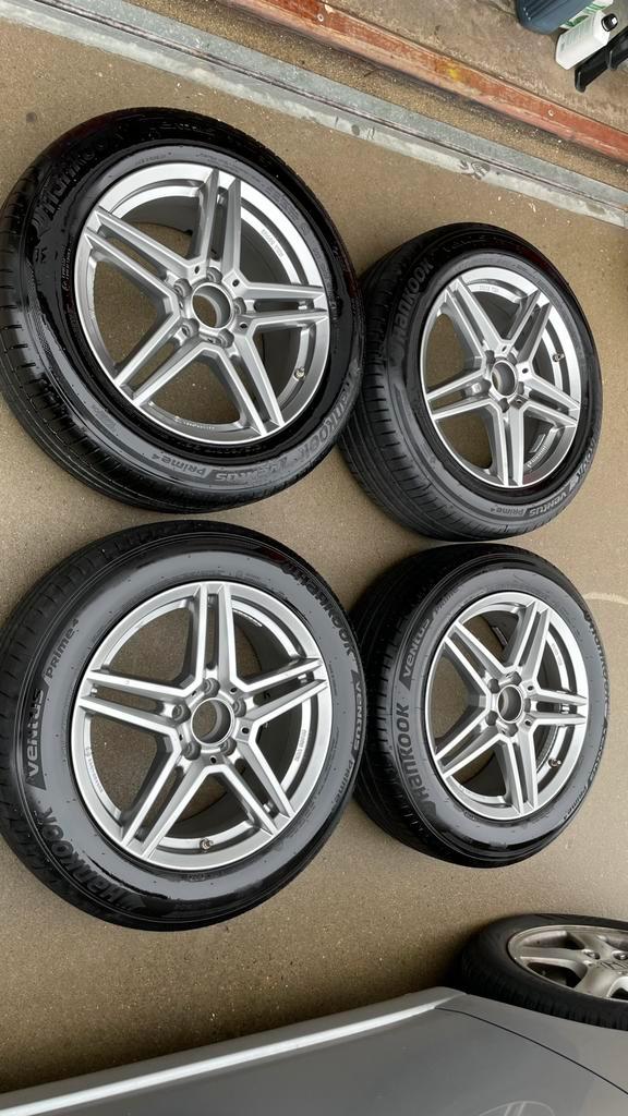 Uniwheels Rial M10 17” velgen incl. zomerbanden, Auto-onderdelen, Banden en Velgen, Banden en Velgen, Zomerbanden, 17 inch, 215 mm