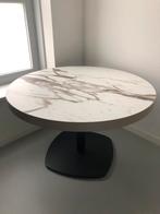 Salontafel marmerlook, Huis en Inrichting, Tafels | Salontafels, Ophalen, Rond, 50 tot 100 cm, Zo goed als nieuw