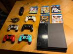 Playstation 4 met 5 controllers en 5 spellen, Ophalen of Verzenden, Original, Met 3 controllers of meer, Gebruikt