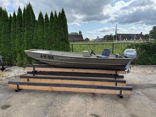 G3 Jon | platbodem | visboot, Watersport en Boten, Vis- en Consoleboten, Gebruikt, 10 tot 30 pk, 3 tot 6 meter, Benzine, Aluminium