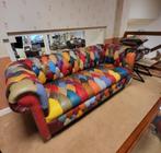Patchwork Chesterfield bank multicolor Delta Chesterfield, Ophalen, Nieuw, 75 tot 100 cm