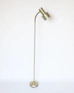 Vintage Zweedse messing staande lamp retro, Huis en Inrichting, Lampen | Vloerlampen, Ophalen, Vintage retro midcentury deens design