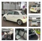 Wit automatisch Fiat 500 2011 model, Auto's, Automaat, Wit, Grijs, Te koop