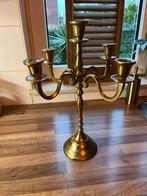 2 Gouden Kandelaars - Intratuin - 40cm, Huis en Inrichting, Woonaccessoires | Kandelaars en Kaarsen, Ophalen, 25 tot 50 cm, Zo goed als nieuw