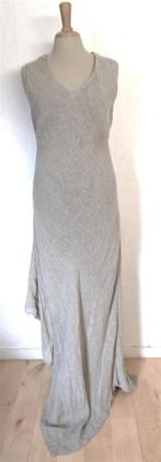 Mooie lichtbruine linnen Ibiza look maxi dress van Kello! L, Bruin, Verzenden, Maat 42/44 (L), Zo goed als nieuw