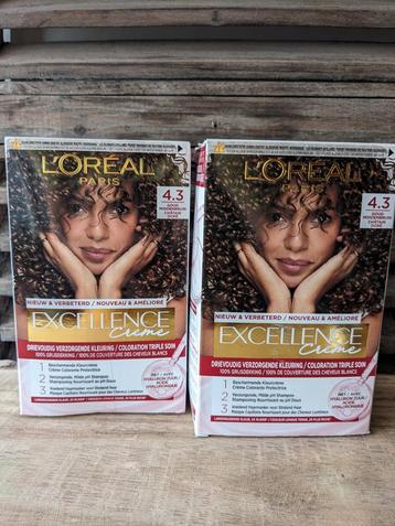Haarverf L'Oreal Paris Excellence crème 4.3 goud middenbruin beschikbaar voor biedingen