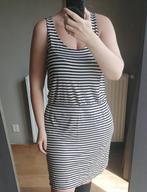 Jurk zwart wit strepen HM L, Kleding | Dames, Jurken, H&M, Verzenden, Wit, Maat 42/44 (L)