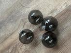 Set van 4 grijze kerstballen, Ophalen of Verzenden, Zo goed als nieuw