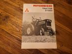 Tractor folder Mitsubishi Tractor D 1300, Ophalen of Verzenden, Zo goed als nieuw, Folder