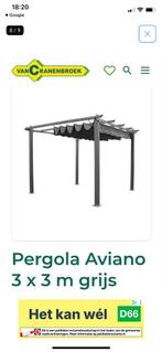 Cranenbroek Pergola 3x3m + Extra Doek & Zijwanden, Tuin en Terras, Ophalen, Gebruikt, Tuinpaviljoen