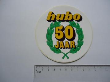 sticker oud HUBO 50 jaar bouwmarkt winkel vintage retro beschikbaar voor biedingen