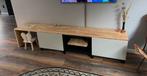 Besta tv meubel met eiken houten plank 240cm, Huis en Inrichting, Ophalen of Verzenden, Zo goed als nieuw, 200 cm of meer, Minder dan 100 cm