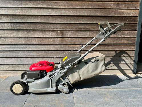 Honda HRX 475 grasmaaier met wals, Tuin en Terras, Grasmaaiers, Gebruikt, Benzine-grasmaaier, 40 t/m 49 cm, Cirkelmaaier, Mulchfunctie
