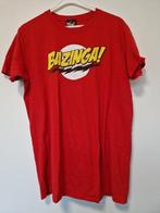 T shirt Bazinga the big bang serie rood maat L, The Big bang, Maat 52/54 (L), Ophalen of Verzenden, Zo goed als nieuw