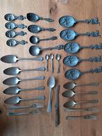 Tin verzilverd zilver lepels vorken briefopener, Ophalen of Verzenden