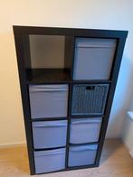IKEA Kallax kast met manden, Ophalen of Verzenden, Gebruikt, Modern