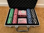 Pokerset in aluminium koffer, Hobby en Vrije tijd, Gezelschapsspellen | Kaartspellen, Ophalen, Zo goed als nieuw