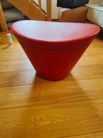 Rode Montis Design hocker met opbergruimte, Minder dan 50 cm, Gebruikt, Ophalen of Verzenden, Ovaal