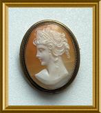 Oude schelp camee broche, Ophalen of Verzenden, Overige materialen, Broche