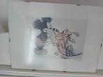 Mickey Mouse & Pluto Print - Walt Disney, Antiek en Kunst, Ophalen of Verzenden