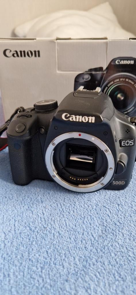 Canon EOS 500D spiegelreflexcamera, Gebruikt, Spiegelreflex, Canon, Ophalen of Verzenden