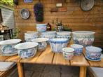 Diverse vintage Chinese vintage bloempotten v. binnen/buiten, Tuin en Terras, Rond, Minder dan 25 cm, Aardewerk, Tuin