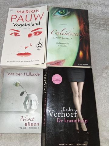 4 Nederlandse Thrillers  beschikbaar voor biedingen