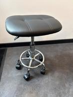 Kruk met rugleuning - Bureau/Werkplaats, Ophalen of Verzenden, Zo goed als nieuw