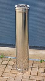 Dubbelwandige rookkanaal geïsoleerde kachelpijp 150mm 1000mm, Doe-het-zelf en Verbouw, Buizen en Afvoer, Ophalen of Verzenden