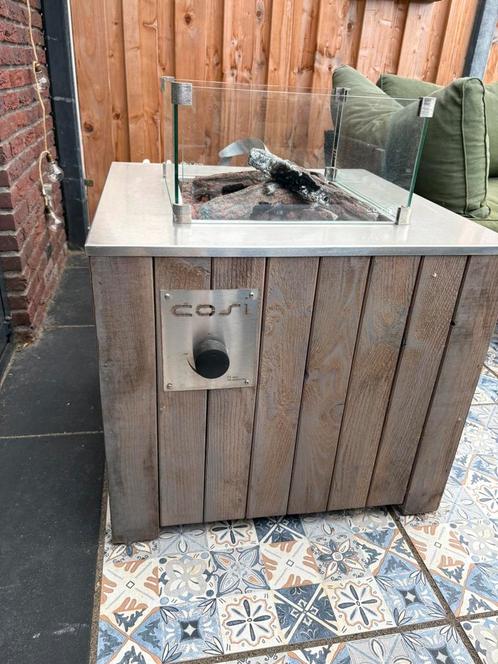 Cosi Vuurtafel 70x70x58cm in grey wash, Tuin en Terras, Vuurtafels, Zo goed als nieuw, Ophalen