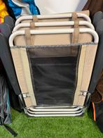 Koopje!! 4x Quechua camping stoel beige met antraciet, Caravans en Kamperen, Kampeermeubelen, Ophalen, Zo goed als nieuw, Campingstoel