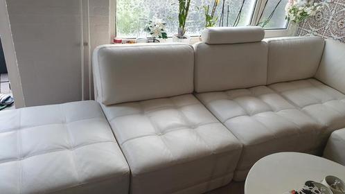 Chateau d'ax witte leren hoek bankstel, Huis en Inrichting, Banken | Complete zithoeken, Zo goed als nieuw, Leer, Ophalen of Verzenden