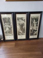 3 schilderijen/print Victoriaanse stijl, Ophalen of Verzenden