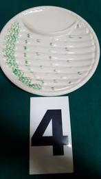 Asperge bord cremekleurig met groen, Huis en Inrichting, Keuken | Servies, Ophalen of Verzenden, 'T Olde Gre-j, Info@toldegrej.nl