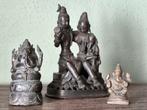 Antiek brons Ganesha 3x, Ophalen of Verzenden