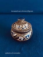 Moors Potje Aardewerk Zilveren Filigrain FEZ Marokko Vintage, Ophalen