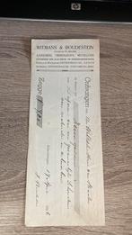 Oude Nota 1926 Den Haag Witmans & Boudestein Aannemers, Ophalen of Verzenden, Zo goed als nieuw, Overige typen