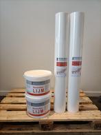 Renovlies Pro behang Glad 150 grams 100m2 + 20kg lijm, Huis en Inrichting, Stoffering | Behang, Ophalen, 75 m² of meer, Wit, Glad