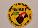 Vogel en dierenpark Animali Eindhoven vintage park sticker, Ophalen of Verzenden, Gebruikt, Overige typen