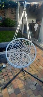 2 hangstoelen, Tuin en Terras, Hangmatten, Ophalen, Zo goed als nieuw, Met standaard