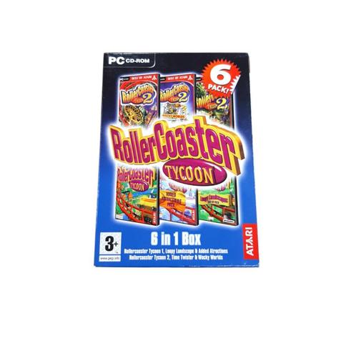 Rollercoaster Tycoon 6 Pack PC Game, Spelcomputers en Games, Games | Pc, Zo goed als nieuw