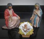 Kerststal figuren Maria,Jozef met kindje & grote os nr. 2841, Ophalen of Verzenden, Zo goed als nieuw
