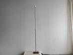Vloerlamp messing patine wit kapje, Ophalen, Zo goed als nieuw, Metaal, Modern
