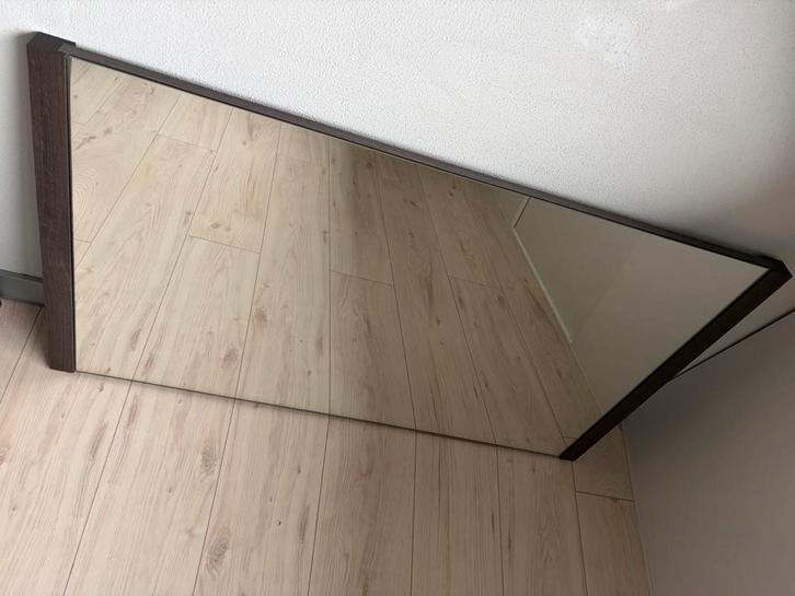 Spiegel Waves bruin Goossens, wand 110 cm breed x 63 cm hoog, Huis en Inrichting, Woonaccessoires | Spiegels, Gebruikt, 100 tot 125 cm